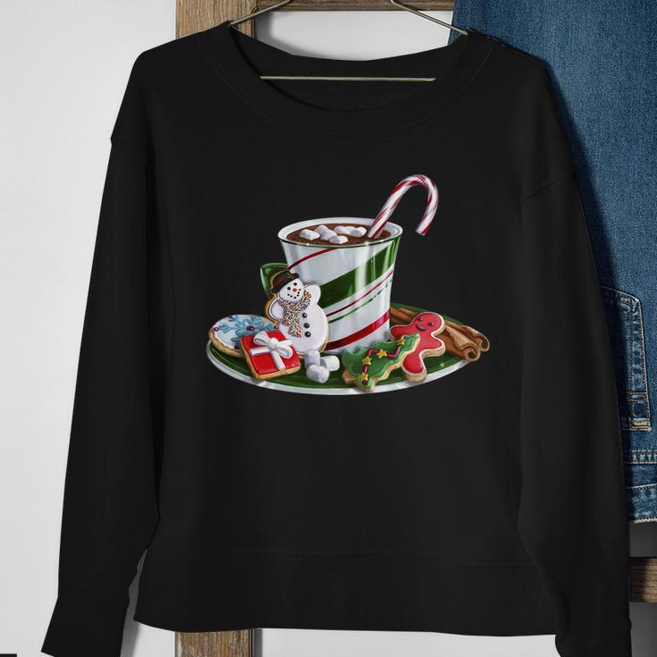 Christmas Hot Chocolate Sweatshirt Gifts for Old Women