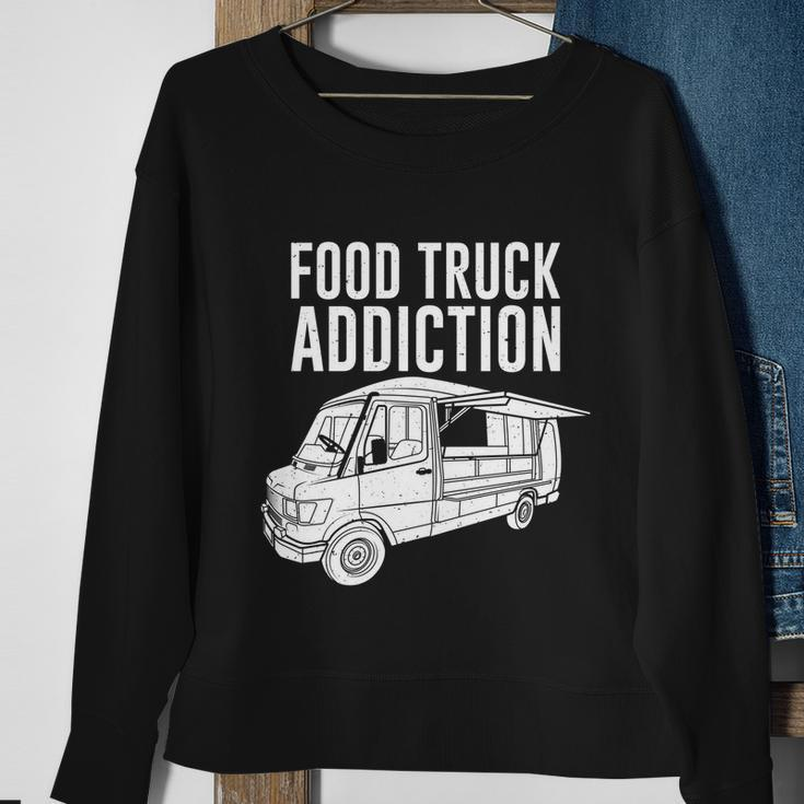 Cool Food Truck Gift Funny Food Truck Addiction Gift Sweatshirt Gifts for Old Women