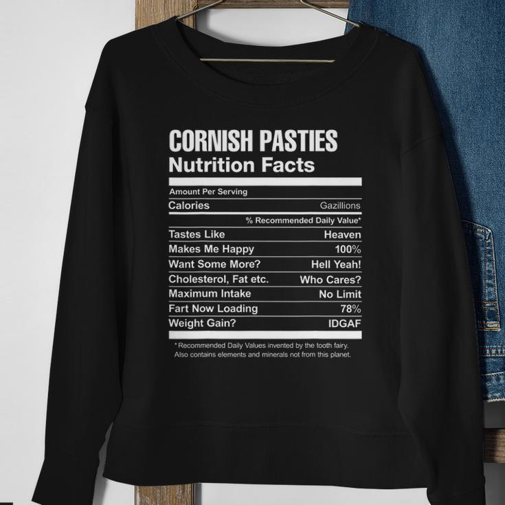 Cornish Pasties Nutrition Facts Funny Sweatshirt Gifts for Old Women