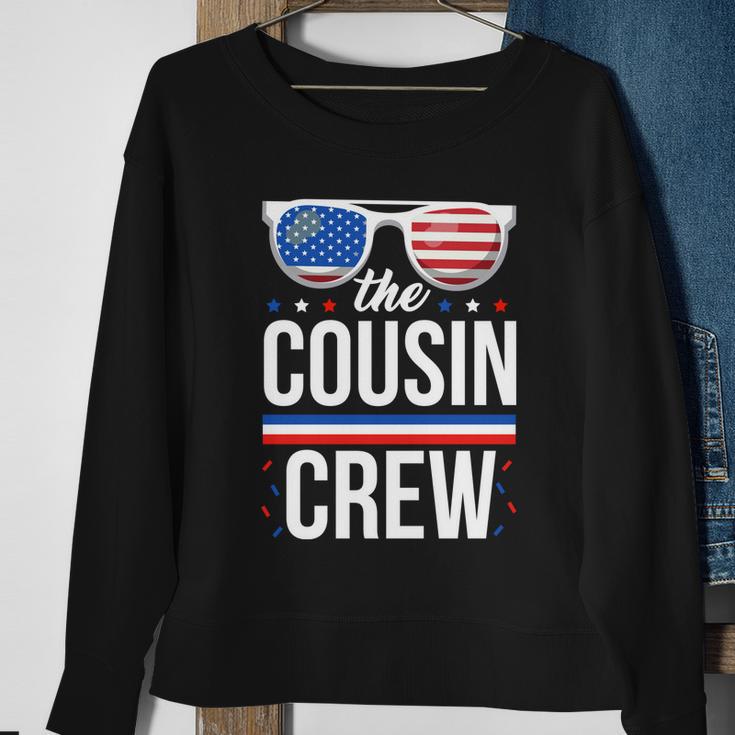 Cousin Crew 4Th Of July Patriotic American Sweatshirt Gifts for Old Women