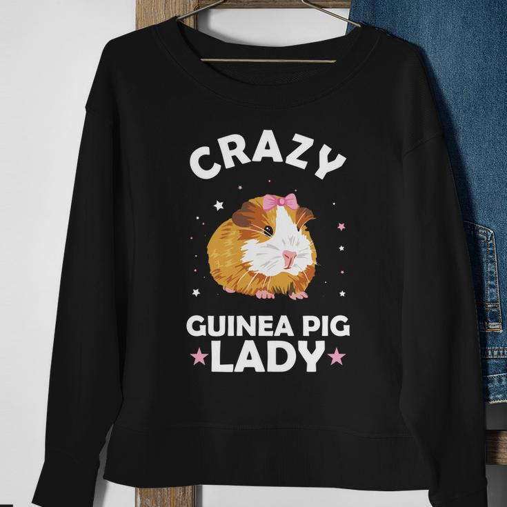 Crazy Guinea Pig Lady Sweatshirt Gifts for Old Women