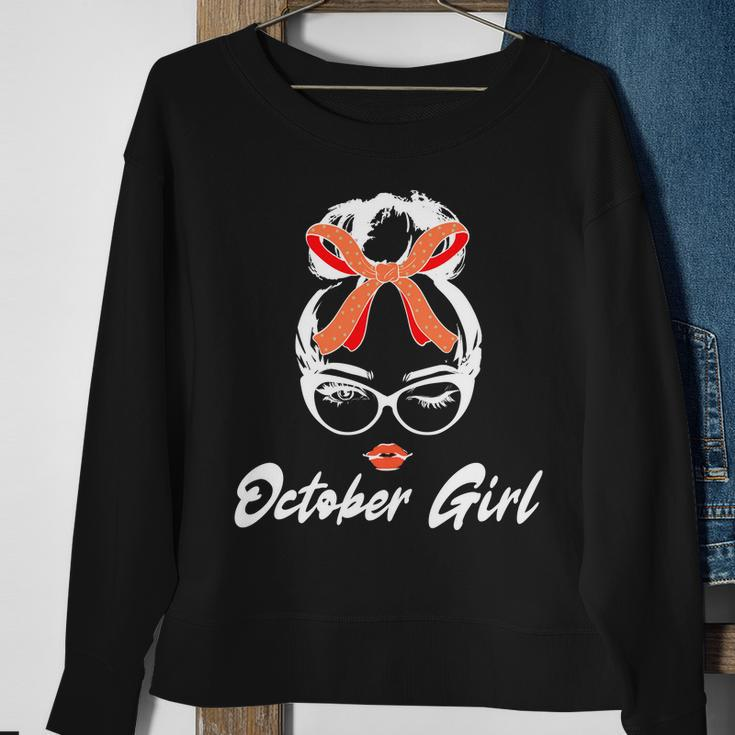 Cute October Girl Birthday Sweatshirt Gifts for Old Women