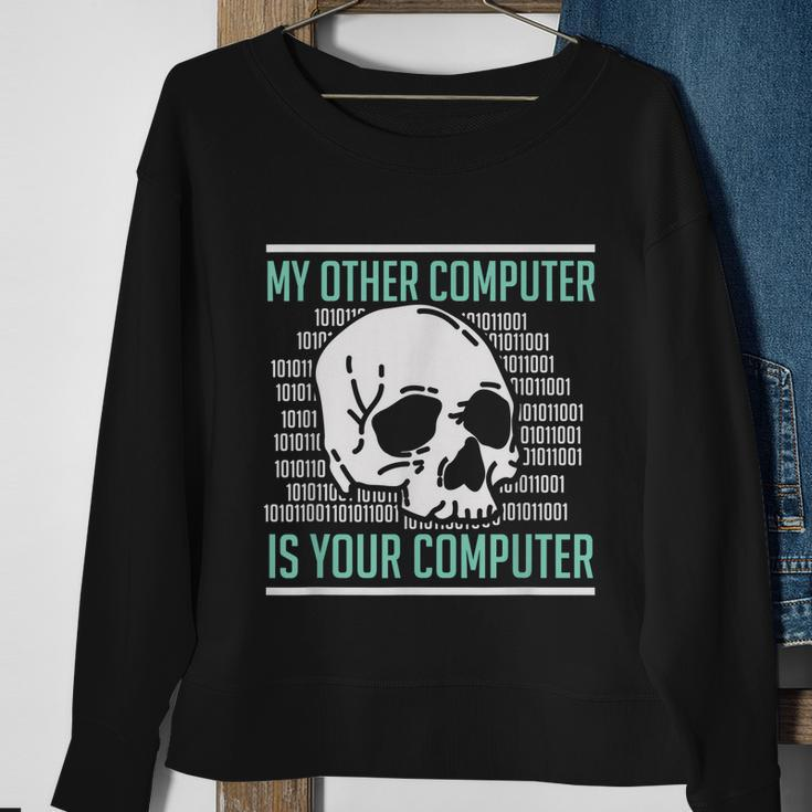 Cyber Hacker Computer Security Expert Cybersecurity V2 Sweatshirt Gifts for Old Women