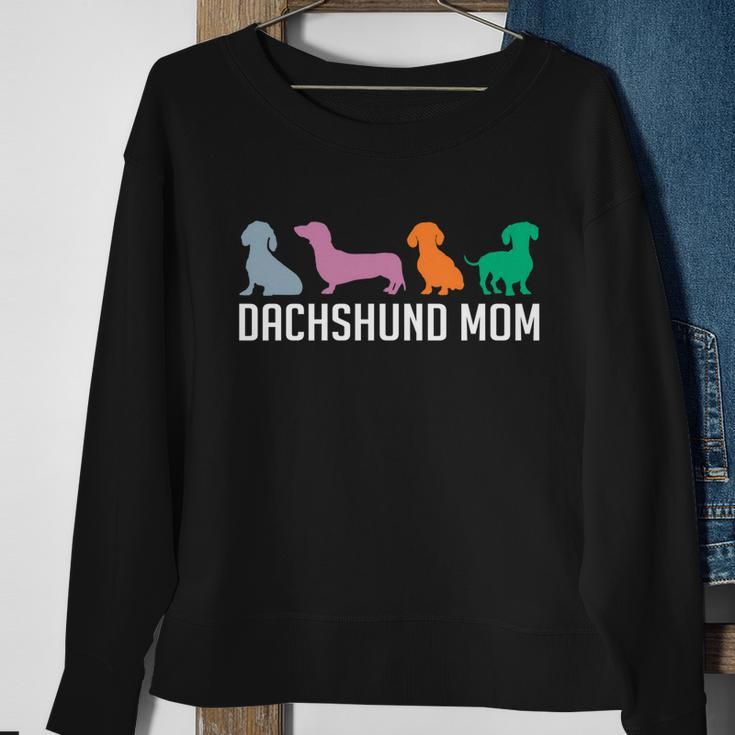 Dachshund Mom Wiener Doxie Mom Graphic Dog Lover Gift V2 Sweatshirt Gifts for Old Women
