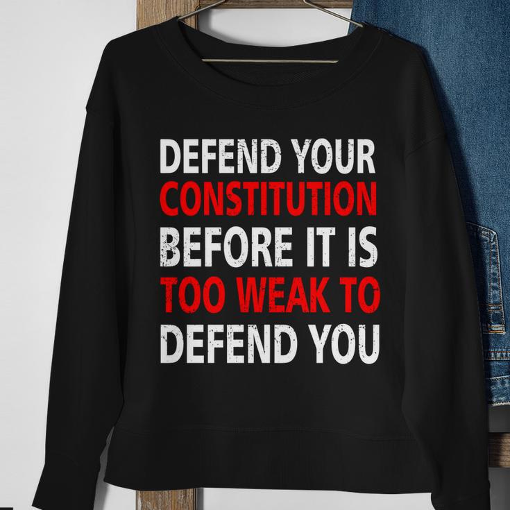 Defend Your Constitution Sweatshirt Gifts for Old Women