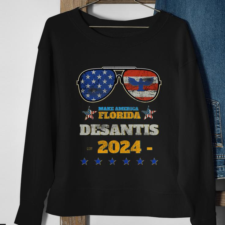 Desantis 2024 Lets Go Brandon 4Th Of July Sweatshirt Gifts for Old Women