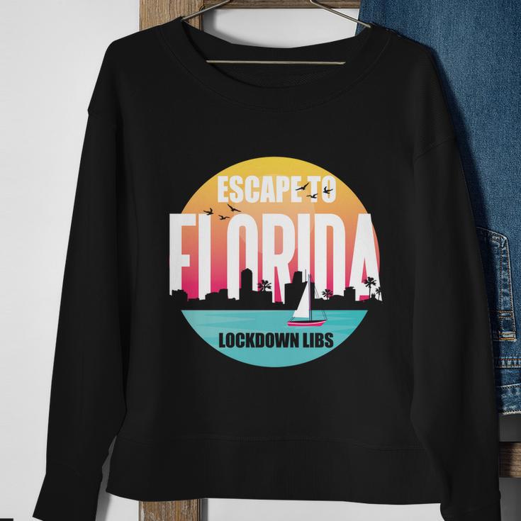 Desantis Escape To Florida Gift V3 Sweatshirt Gifts for Old Women