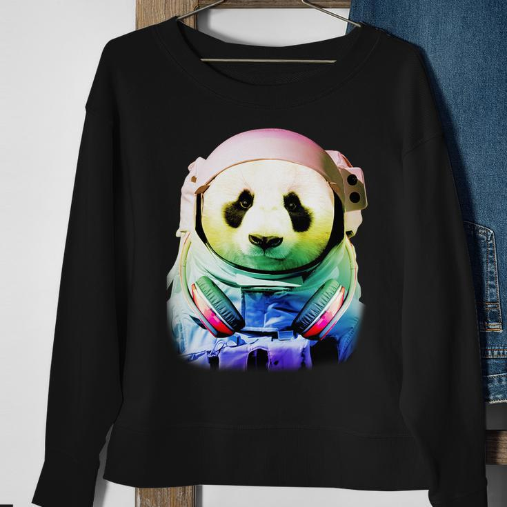Dj Panda Astronaut Sweatshirt Gifts for Old Women