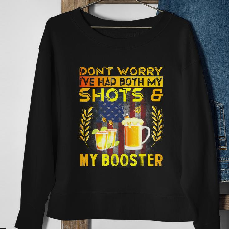 Dont Worry Ive Had Both My Shots And Booster Funny Vaccine Sweatshirt Gifts for Old Women