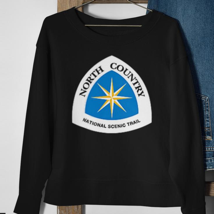 Double Sided North Country Trail Men Women Sweatshirt Graphic Print Unisex Gifts for Old Women