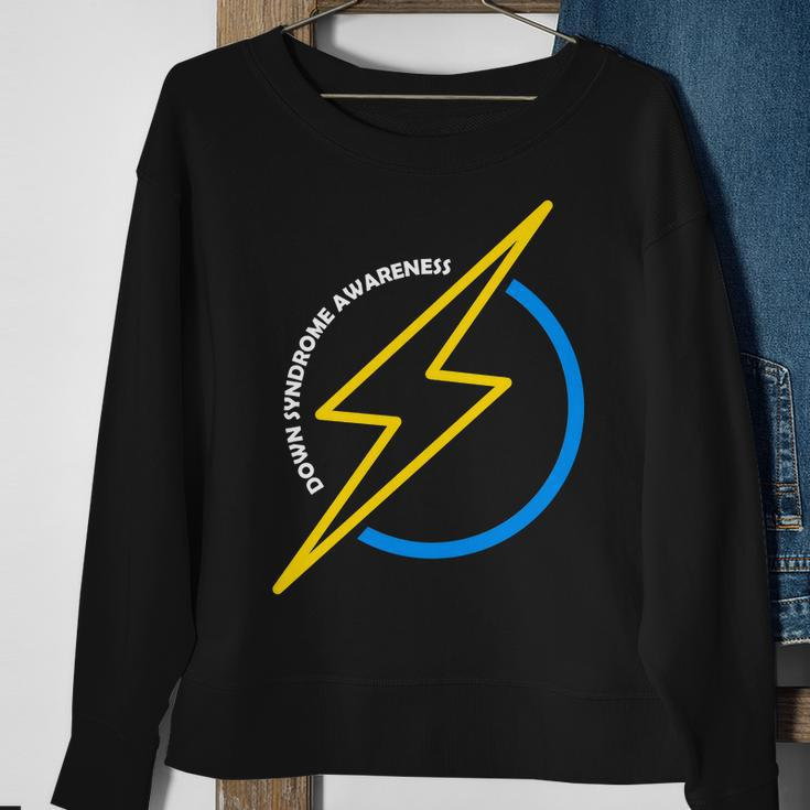 Down Syndrome Awareness Lightning Bolt Sweatshirt Gifts for Old Women