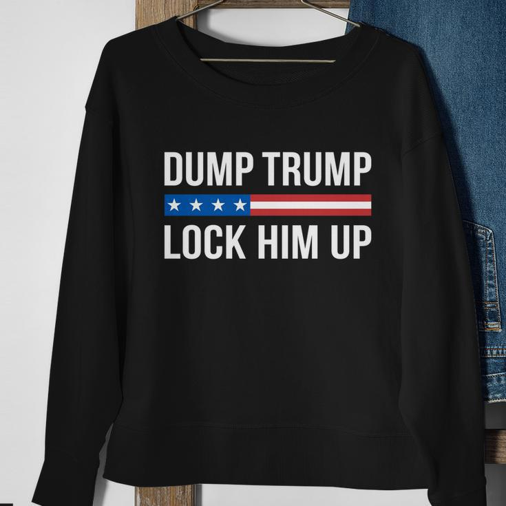 Dump Trump Gift Lock Him Up Gift Sweatshirt Gifts for Old Women