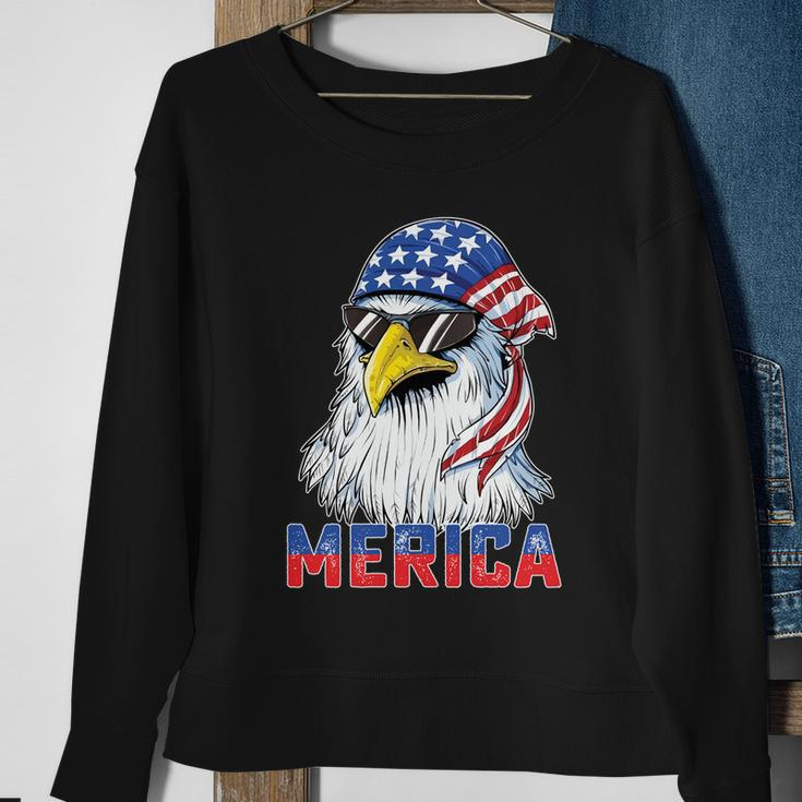 Eagle Mullet 4Th Of July Usa American Flag Merica Gift V10 Sweatshirt Gifts for Old Women
