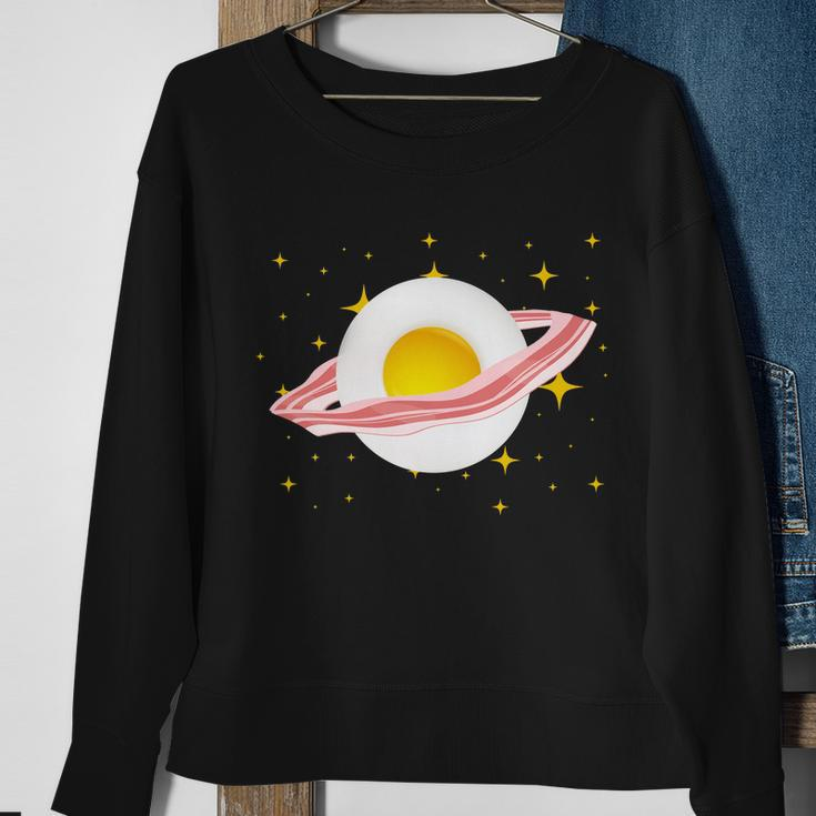 Egg Bacon Planet Sweatshirt Gifts for Old Women