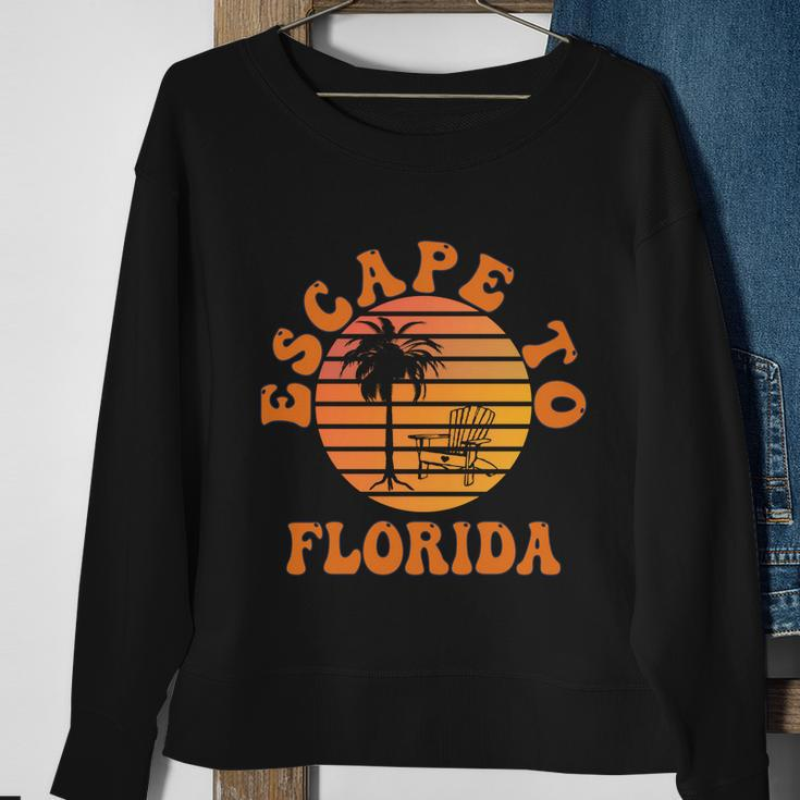 Escape To Florida Desantis Cool Gift Sweatshirt Gifts for Old Women