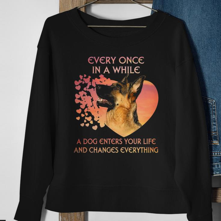 Every Once In A While A Dutch Shepherd Enters You Life Sweatshirt Gifts for Old Women