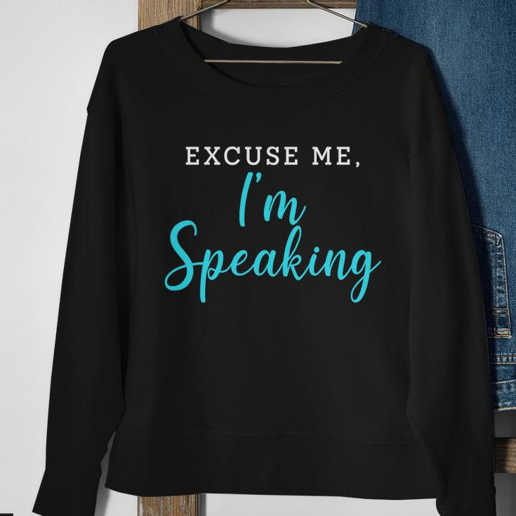 Excuse Me Im Speaking Kamala Harris Quote Vice President Debate Sweatshirt Gifts for Old Women