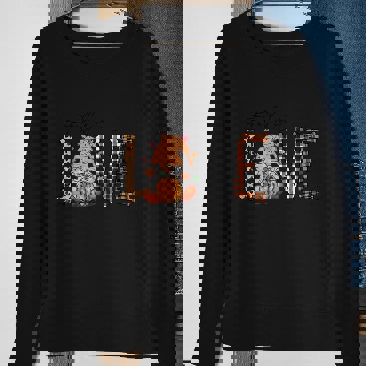 Fallin Love Thanksgiving Quote Sweatshirt Gifts for Old Women