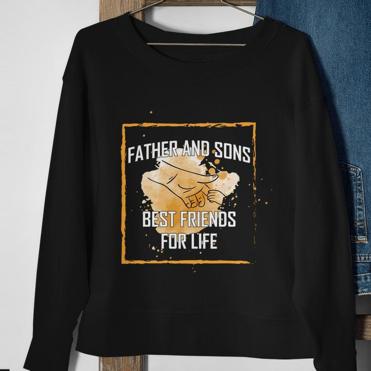 Father And Sons Best Friends For Life Fathers Day Gifts Graphic Design Printed Casual Daily Basic Sweatshirt Gifts for Old Women