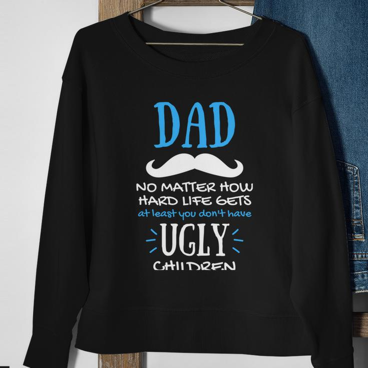 Fathers Day For Father From Daughter Son The Best Father Graphic Design Printed Casual Daily Basic Sweatshirt Gifts for Old Women