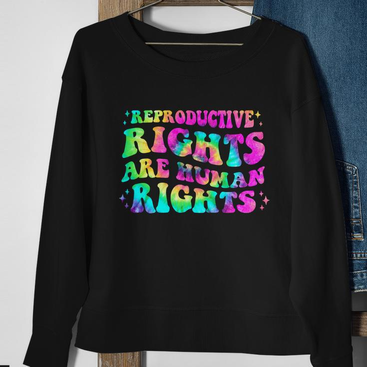 Feminist Aesthetic Reproductive Rights Are Human Rights Sweatshirt Gifts for Old Women