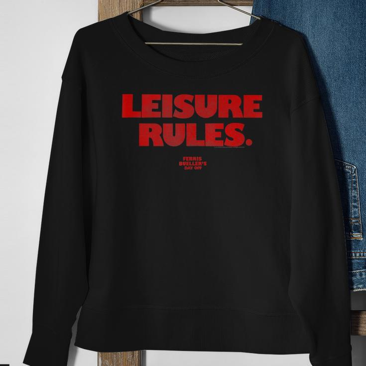 Ferris Bueller&8217S Day Off Leisure Rules Sweatshirt Gifts for Old Women