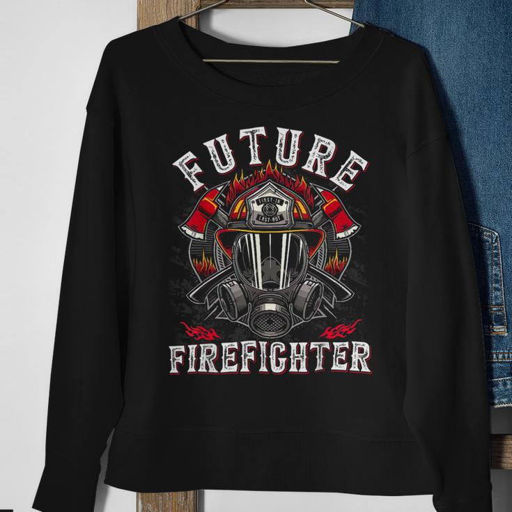 Firefighter Future Firefighter Thin Red Line Firefighting Sweatshirt Gifts for Old Women