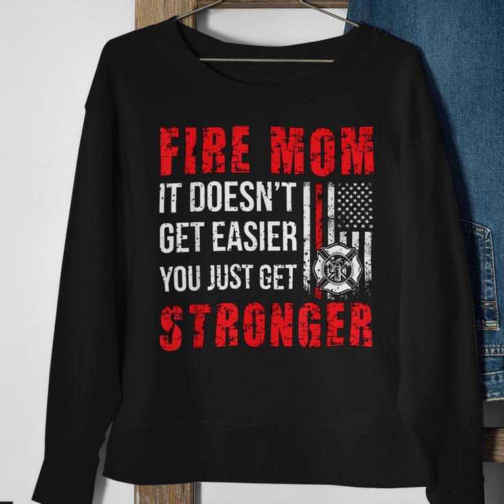 Firefighter Proud Firefighter Mom Fire Mom Of A Fireman Mother Sweatshirt Gifts for Old Women