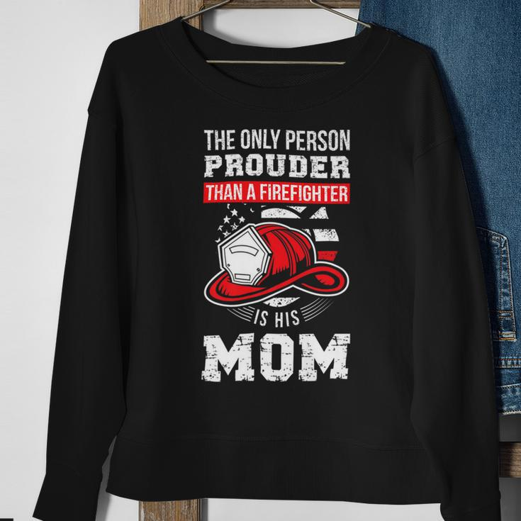 Firefighter Proud Firefighter Mom Fireman Mother Fireman Mama V2 Sweatshirt Gifts for Old Women