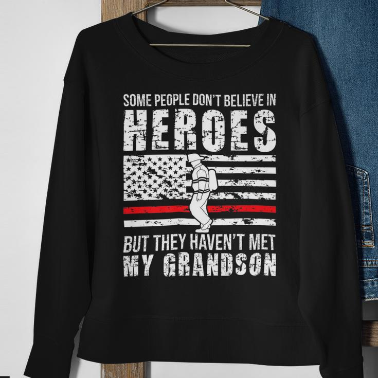 Firefighter Proud Fireman Grandpa Of A Firefighter Grandpa V2 Sweatshirt Gifts for Old Women