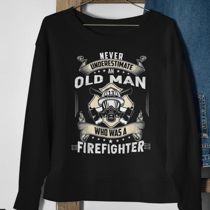 Firefighter Retired Firefighter Gifts Retired Firefighter V2 Sweatshirt Gifts for Old Women