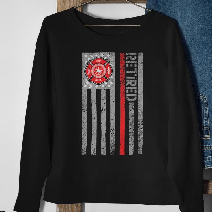 Firefighter RetirementShirt Retired Firefighter 2022 Cool Design V2 Sweatshirt Gifts for Old Women