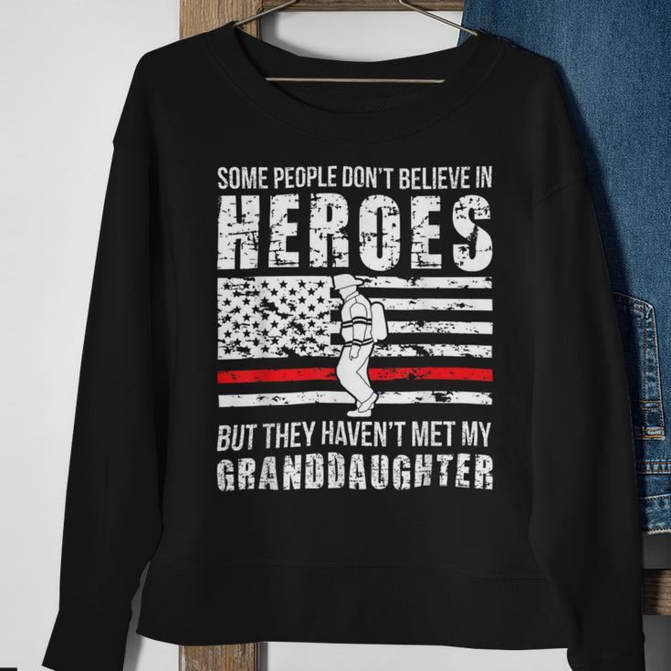 Firefighter Shes My Granddaughter Grandma Of A Firefighter Grandma Sweatshirt Gifts for Old Women