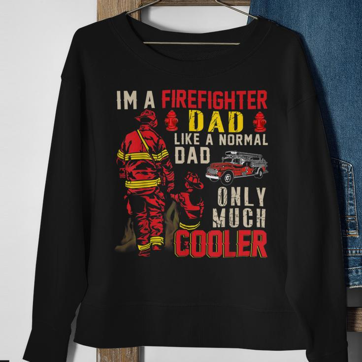 Firefighter Vintage Im A Firefighter Dad Definition Much Cooler Sweatshirt Gifts for Old Women