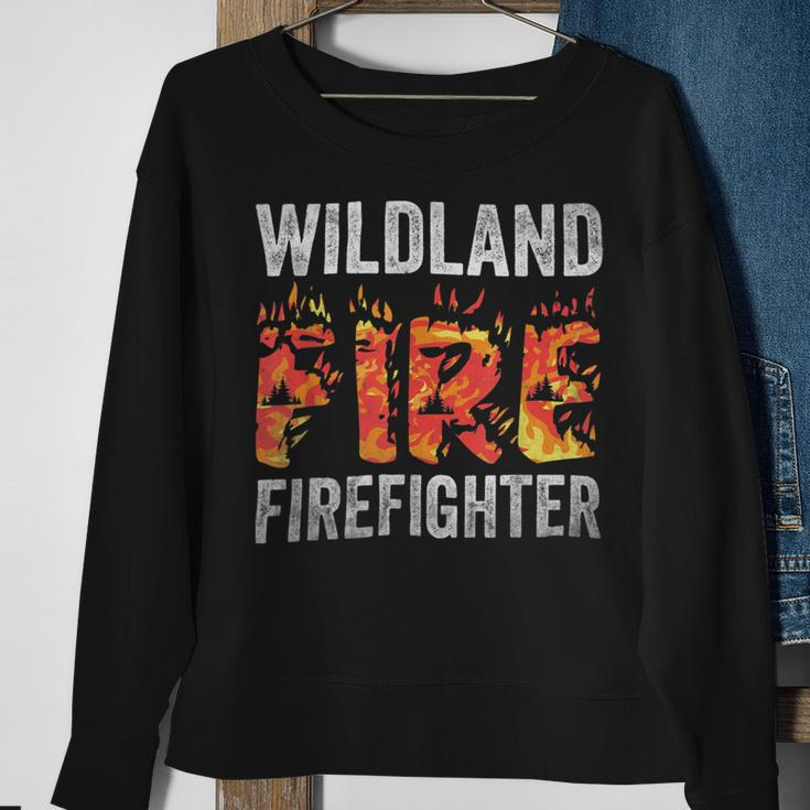 Firefighter Wildland Fire Rescue Department Firefighters Firemen Sweatshirt Gifts for Old Women