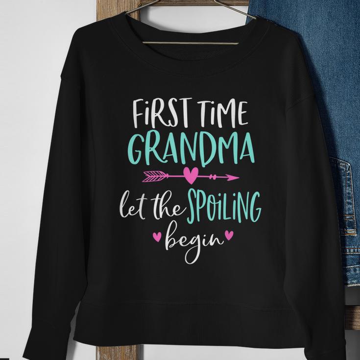 First Time Grandma Let The Spoiling Begin New 1St Time Tshirt Sweatshirt Gifts for Old Women