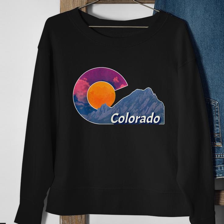 Flag Inspired Colorado Sweatshirt Gifts for Old Women