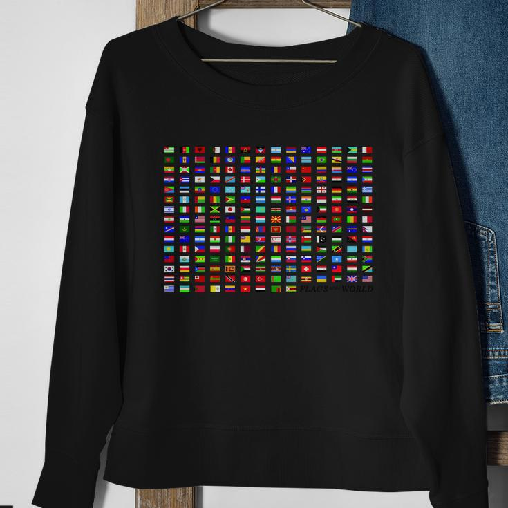 Flags Of The World Tshirt Sweatshirt Gifts for Old Women