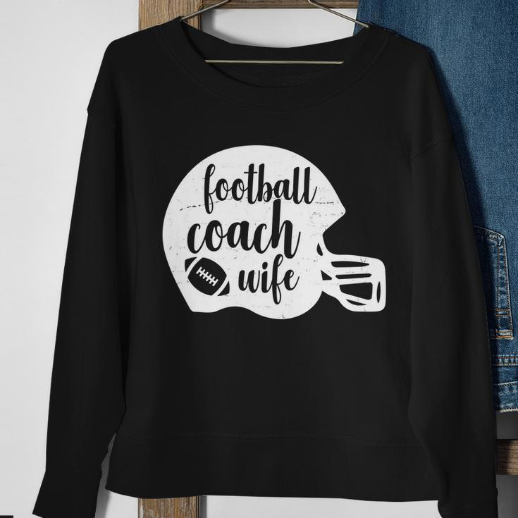 Football Coach Wife Tshirt Sweatshirt Gifts for Old Women