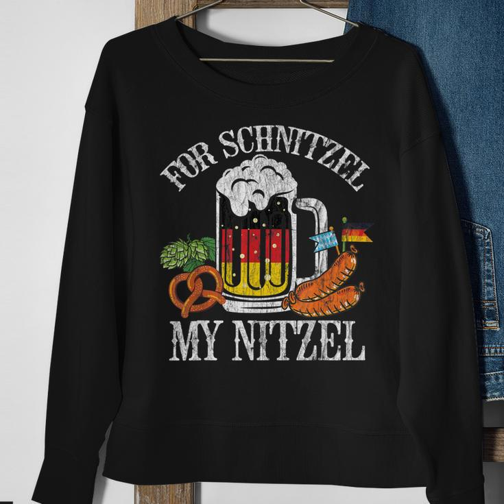 For Schnitzel My Nitzel Funny Oktoberfest German Beer Wurst Men Women Sweatshirt Graphic Print Unisex Gifts for Old Women