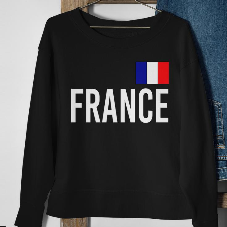 France Team Flag Logo Sweatshirt Gifts for Old Women