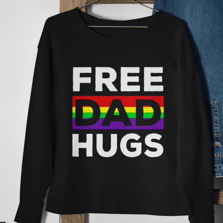 Free Dad Hugs Shirt Fathers Day Shirt Lgbtq Proud Fathers Tshirt Lgbtq Prid Sweatshirt Gifts for Old Women