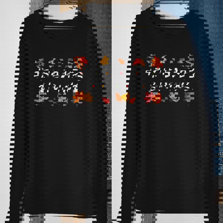 Friendsgiving Fall Autumn Friends & Family Thanksgiving Men Women Sweatshirt Graphic Print Unisex Gifts for Old Women