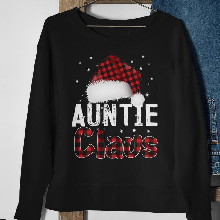 Fun Santa Hat Christmas Costume Family Matching Auntie Claus Sweatshirt Gifts for Old Women