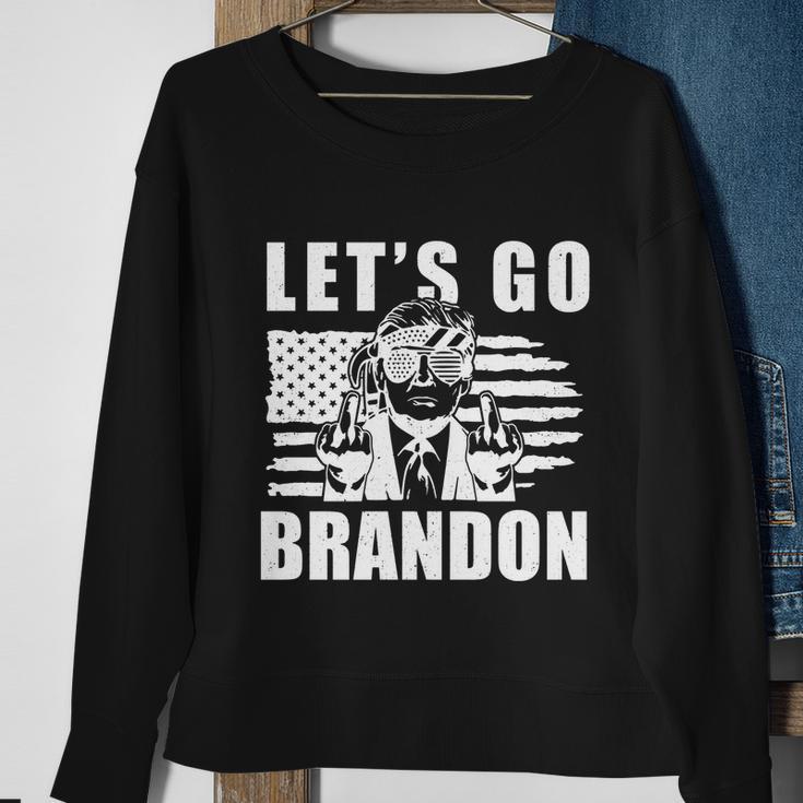 Funny Anti Biden Fjb Lets Go Brandon Funny Meme Sweatshirt Gifts for Old Women