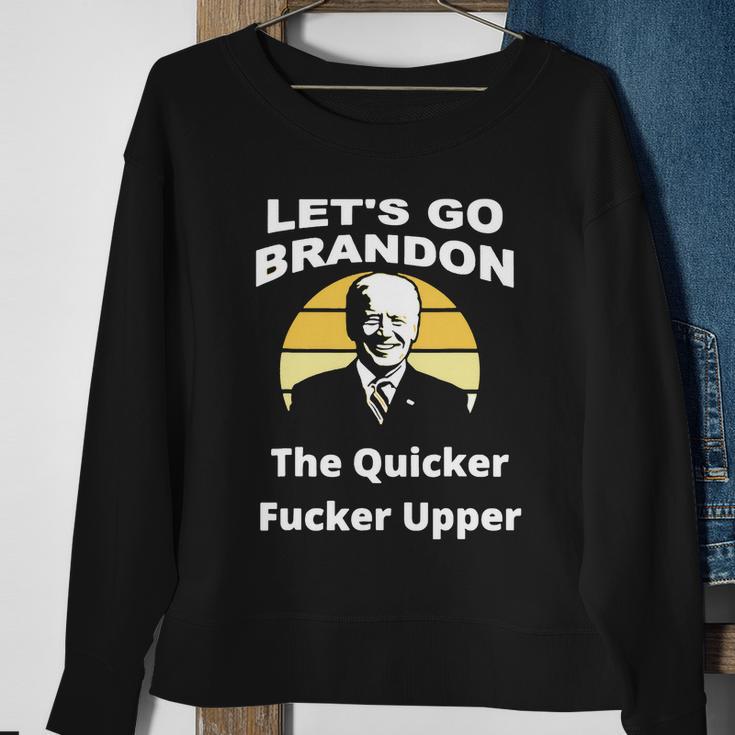 Funny Anti Biden Fjb Lets Go Brandon Let Go Brandon Funny Fjb Meme Americ Sweatshirt Gifts for Old Women