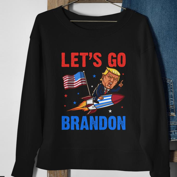 Funny Anti Biden Lets Go Brandon Pro Trump Lets Go Brandon Tshirt Sweatshirt Gifts for Old Women