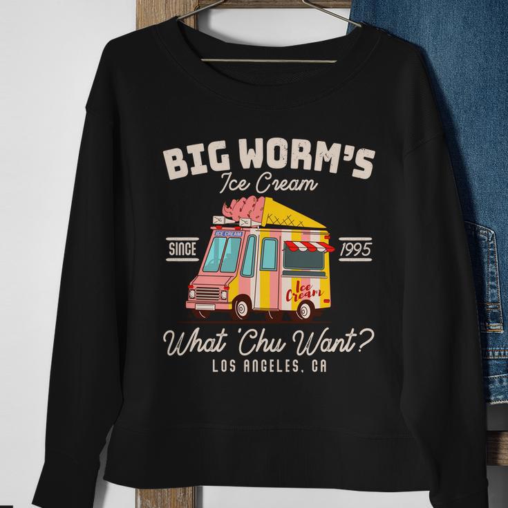 Funny Big Worms Ice Cream What Chu Want Since 1995 Tshirt Sweatshirt Gifts for Old Women