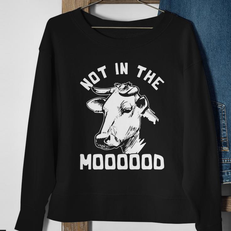 Funny Farm Animal Cow Sweatshirt Gifts for Old Women