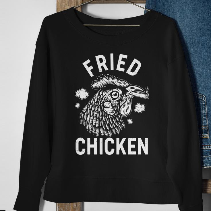 Funny Fried Chicken Smoking Joint Sweatshirt Gifts for Old Women